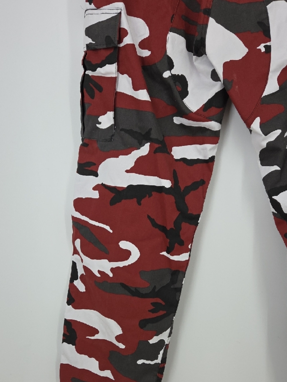 Red Camo Cargo Pants for Men — Utility Style - Picture 14 of 16